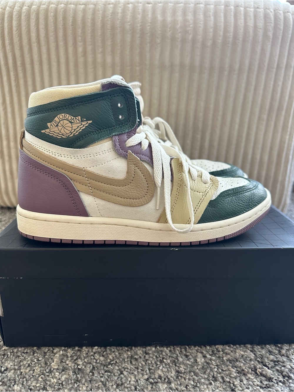 Woman’s Jordan 1 Method of Make Galactic Jade High Tops